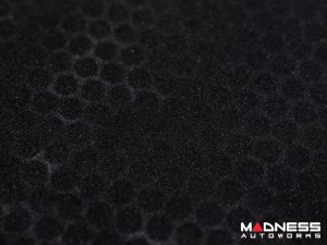 Alfa Romeo 4C Carbon Fiber Speaker Grill Covers - Alfa Logo in Italian Colors